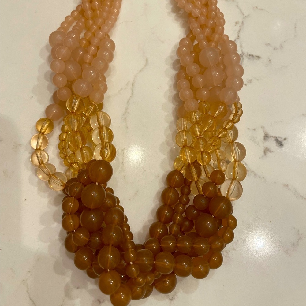Premier Designs beaded necklace and earring set